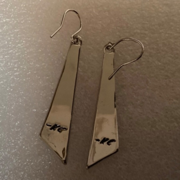 Kenneth Cole New York Silver-tone Drop Earrings New with tag - Picture 8 of 9